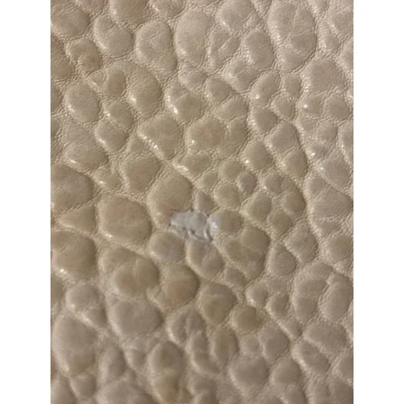 Aleanto Collezioni Leathe Tote Bag Women Cream Good Made in Italy Studded Handle - Picture 6 of 11